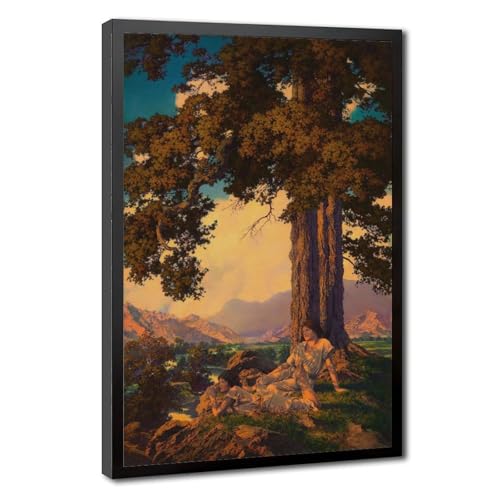 Affiches fantastiques classiques sur toile Hilltop Maxfield Parrish tableau déco premium