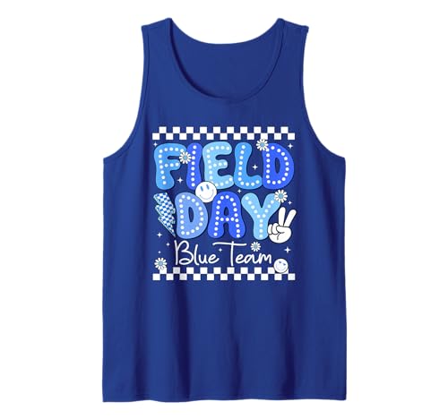 Field Day Blue Team Let The Games Begin Fun Day Field Trip Tank Top