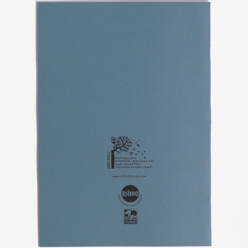 Rhino A4 Exercise Books, 64-Page / 8mm Lined with Blank Alternate Pages Notebook, 10-Pack - Image 3