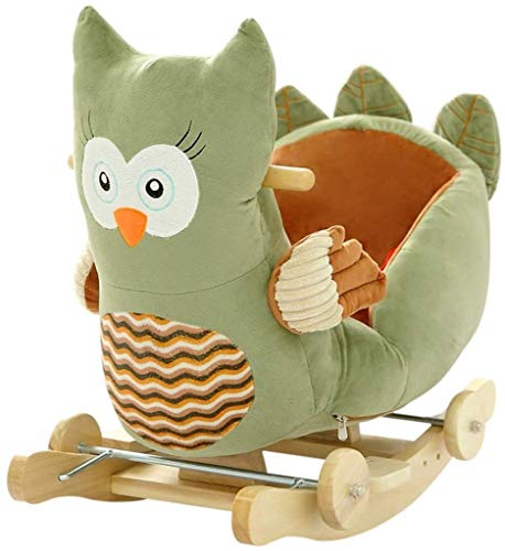 ZHANGYUEFEIFZ Schaukelpferd Plüsch Schaukeltier Pferd Rocking Horse Baby Trojaner Spielzeug Geschenkstuhl Nette Kinder…