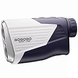 GOGOGO SPORT VPRO ゴルフ 距離計 レーザー レンジファインダー 5~2500yd対応 距離計測器 フラグロック 高透過レンズ 6倍望遠 高低差ON/OFF スロープモード スマート振動機能 マグネット搭載 専用ケース付き レーザー波長Class I GSJ91B (ホワイト)