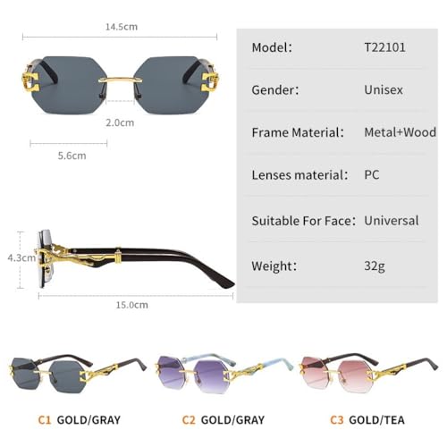 Lunettes de soleil légères sans monture pour éviter les marques sur le nez - 5
