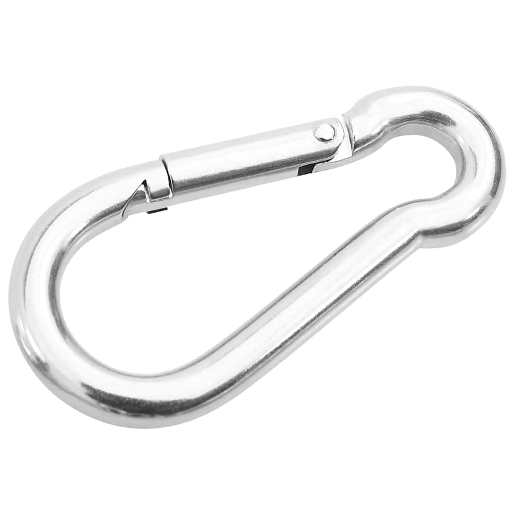 9-teiliges Sonnensegel Zubehör-Set Edelstahl mit Spanner Karabinerhaken und Wandösen für Garten Balkon Terrasse Outdoor Montage und Sonnenschutz
