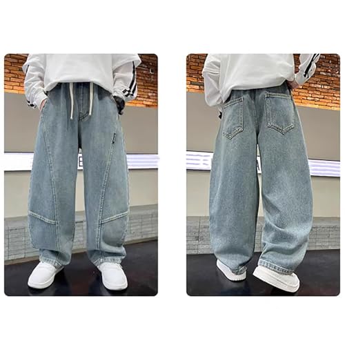 Boys Casual Denim Pants for Active Kids Versatile Loose Fit Trousers for School Outdoor Adventures and Everyday4