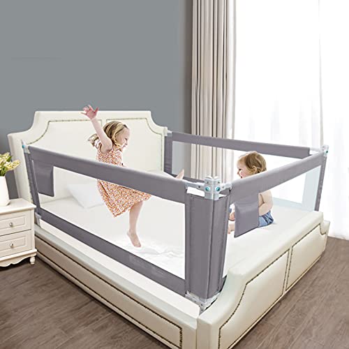 Rieles de cama para dormitorios infantiles seguros con diseño de tres lados 4