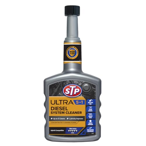 STP Ultra 5 in 1 Diesel Fuel System Cleaner 400ml  Restores Power and Protects your Engine Enhances Fuel Economy Mechanical Car Cleaning Products Concentrated Cleaning Formula Made in the UK