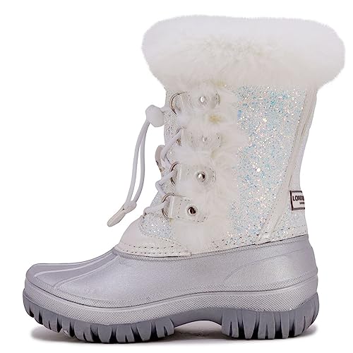 London Fog Girls Youth And Toddler Icelyn Cold Weather Warm Lined Snow Boot Girls Boot In Youth And Toddler Sizes White Size 9 #TOP1