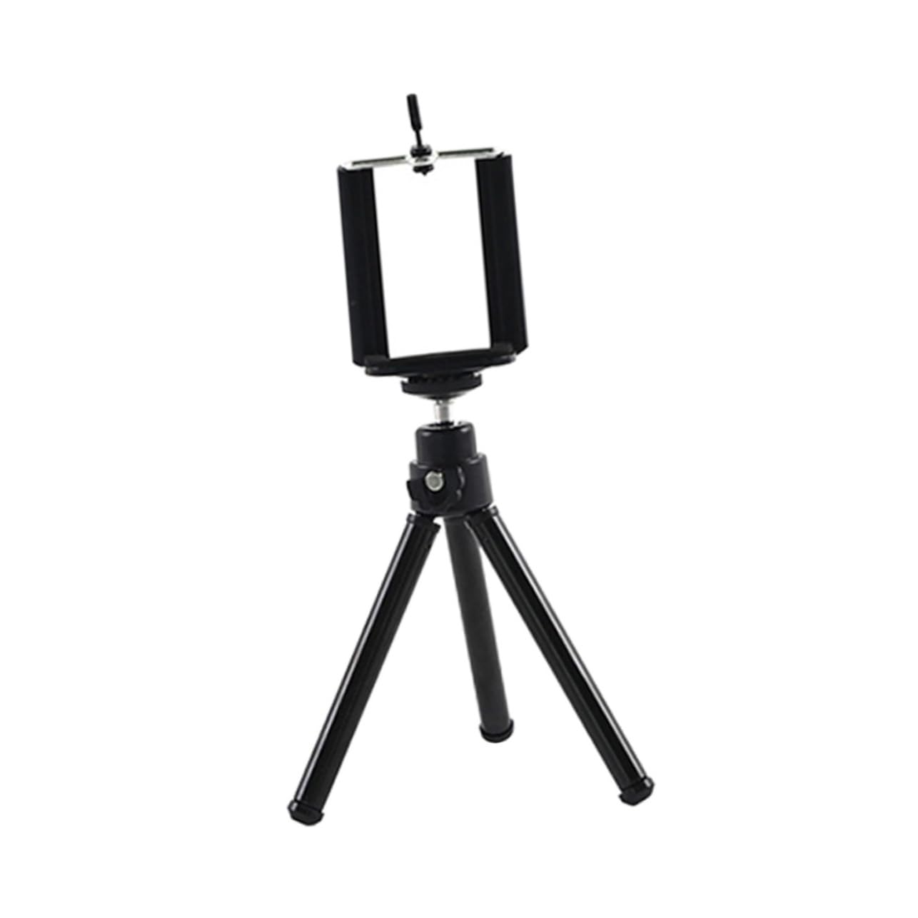 FELTECHELECTR Retractable Mini Phone Tripod Compact Section Support for Smartphones Small Cameras Compatibility for Photography Video Shooting Black