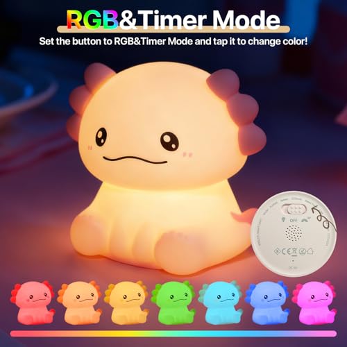 Veilleuse salamandre jolie lampe de chevet LED pour chambre d'enfant