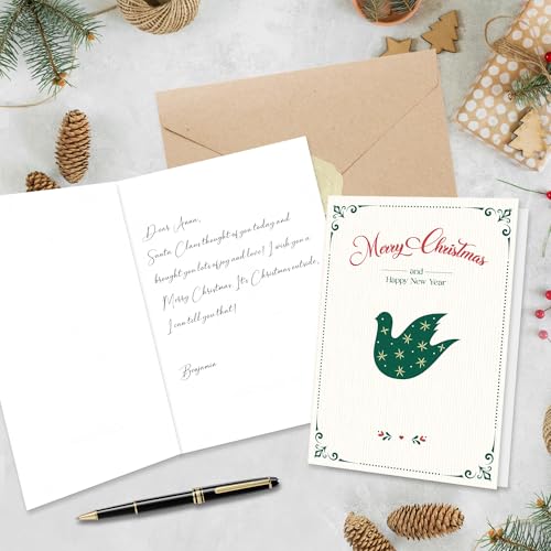 Christmas Cards Pack of 36, Box vintage Christmas Cards Multipack 2025, Xmas Cardssale clearance - Image 3