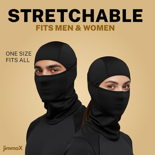 Image of Full Face Balaclava for Men & Women - UV Protection, Breathable, Anti-Dust & Sweat Absorbing, Stretchable Ski Mask, Helmet Liner for Bike Riding, Cycling