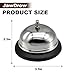 JawDrow 2-Pack Call Bell, 3.3Inch Stainless Steel Service Bell, Clear Loud Sound for Restaurant Hotel School Store, Durable Easy Clean