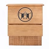 GSM Brands Bat House - Single Chamber Pine Box (15.28 Inch Height x 12.68 Inch Width)