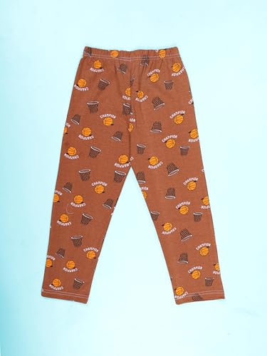 Image of KiddoPanti Boys Printed Pyjama | 100% Cotton Single Jersey Fabric | All Over Printed Design | Relax Fit & Ankle Length | Pyjama Pant