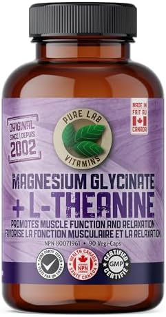 Pure Lab Vitamins Magnesium + L-Theanine Promotes Muscle Function and Relaxation
