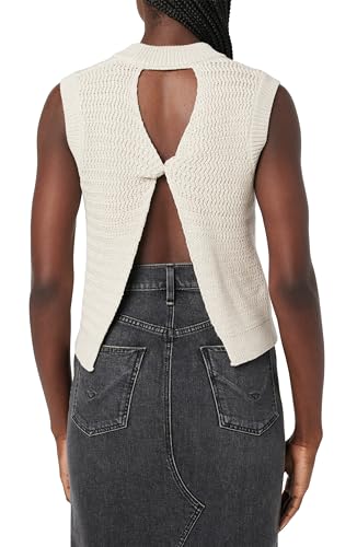 HUDSON Women's Knot Back V-Neck Sleeveless Sweater3