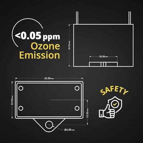 Image of Bipolar Ionization Air Purifier Module with Micro Needles Pin - 12VDC Positive & Negative Ion Generator for HVAC Installation - Outputs > 4 Million Positive and > 8 Million Negative Ions /cc Ionizer