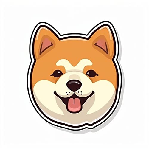 Image of Yoonek Graphics Shiba Inu Dog Vinyl Decal Sticker for Car, Laptop, Tumbler, More. #001649