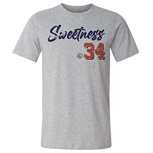 500 LEVEL Walter Payton Shirt (Cotton XX-Large Heather Gray) - Walter Payton Chicago Script Sweetness