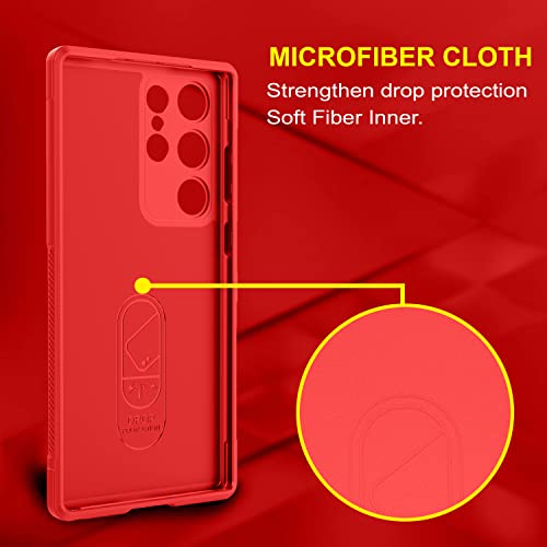 Image of Zapcase Back Case Cover for Samsung Galaxy S26 Ultra 5G | Compatible for Samsung Galaxy S26 Ultra 5G Back Cover | Liquid Silicon Magic Case with Camera Protection | Red