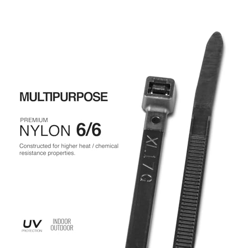 TR Industrial Multi-Purpose UV Resistant Black Cable Ties, 48 inches, 50 Pack - Thumbnail 3