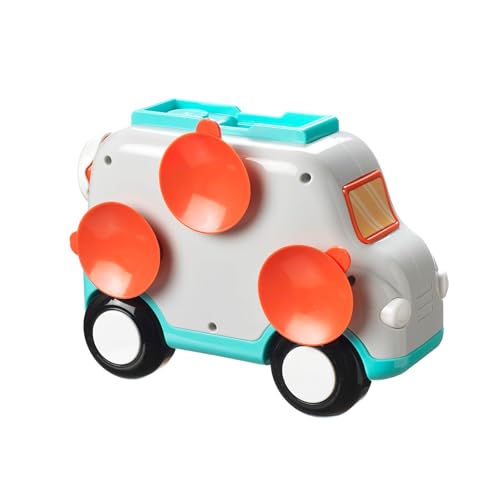 Nuby Ice Cream Shop Bubble Machine Bath Toy - Suction Cups, Blue, 10 x 24 x 20 cm - Image 4