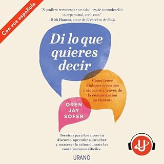 Diseño de la portada del título Di lo que quieres decir