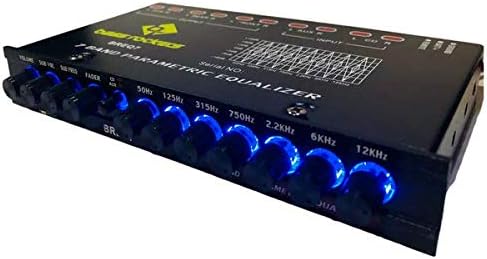 Miniatura 4 de Bass Rockers BREQ7 7 bandas ecualizador paramétrico para audio de coche estéreo amplificador sub alto nivel altavoz entrada alta potencia delantera