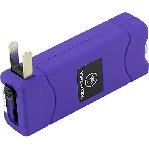 Vipertek Vts-881 - 35 Billion Micro Stun Gun - Rechargeable With Led Flashlight, Purple #TOP2