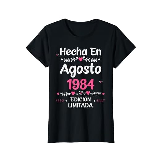 39 Años Regalo de Cumpleaños 1984 Mujer 39 Años Agosto Camiseta