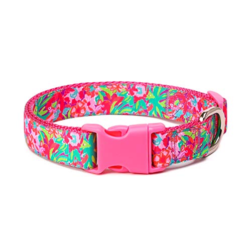 WAAAG Pet Supplies, (Tropical Hawaii) Cat Collar, Dog Collar, Cat Leash, Dog Leash, Cat Harness, Dog Harness, Small Dog Collar, Medium Dog Collar, Large Dog Collar (Pet Collar, L)