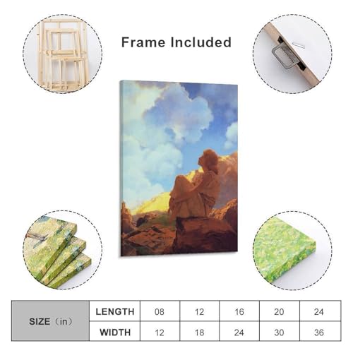Toile Maxfield Parrish Parris12 impression d'art premium 20 x 30 cm