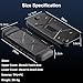 OFFCURVE for Nintendo Switch 2 Case (2025 Release) Protective Handheld Case with Ergonomic Grip and Strap PC+TPU Grip Protective Cover Accessories Compatible with Switch 2 Console,Black