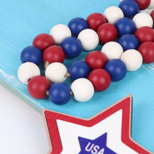 4thofjulywoodbeadsgarlandindependencedaytieredtraydecorationsfarmhousebeadgarlandwithtasselsformemorialdaydecoration Urban Country Home Decor 4th of july wood beads garland independence day tiered tray decorations farmhouse bead garland with tassels for memorial day decoration urban country home decor