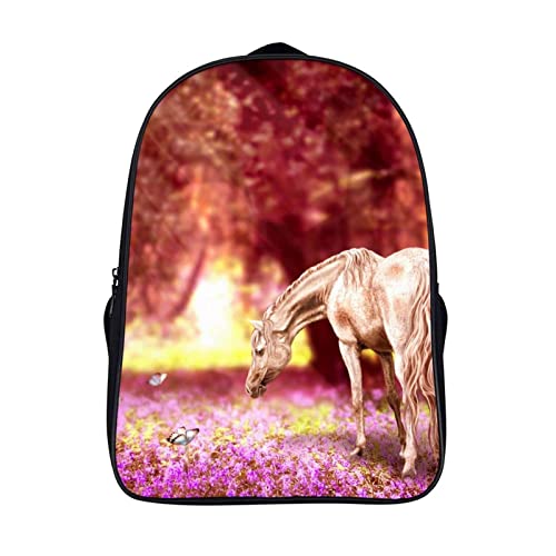 Sac à dos cheval unisexe pour ado et enfant mesurant 40x28x16cm