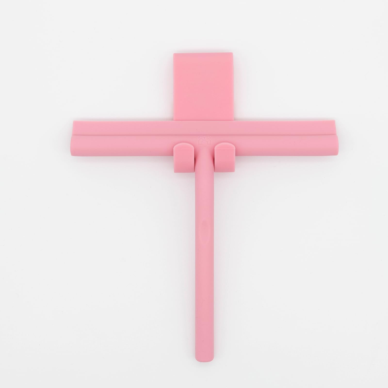Kawentsmann Pink Klara Silicone Shower Squeegee - Streak-Free Design Squeegee For Shower Cubicles & Smooth Surfaces - With Holder (Pink)