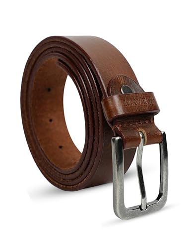 VALANTI Leather Belts for Women – Premium Genuine Leather Waist Belt for Jeans, Dresses & Workwear | Adjustable Trim-to-Fit 30mm Ladies Belts with Durable Metal Buckle | Classic Women Belt (D-Tan)