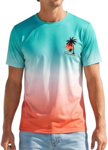 Men's Short-Sleeved Graphic T-Shirt Letters Fashion Printing Round Neck T-Shirt