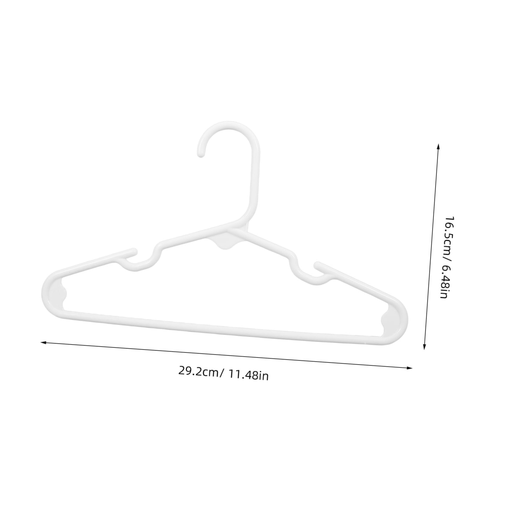 STOBAZA 10Pcs Non Slip Clothes Hangers Space Saving Design for Dry Wet Clothes Elegant Hangers for Closet Organization for Boys