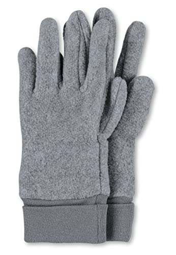 Sterntaler Fingerhandschuh Microfleece mit elastischen Bündchen – Warme Kinder Handschuhe – Unisex Winterhandschuhe für Jungen & Mädchen - Accessoire für kühlere Tage – silber melange, Größe 4