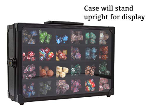 Forged Dice Co. Dice Display Case And Rolling Tray With 3 Removable Divided Dice Trays - Storage Box Holds Up To 720 Metal Or Plastic Polyhedral Dice Sets - Great For Dice Collectors Or Rpg D&D Games #TOP4