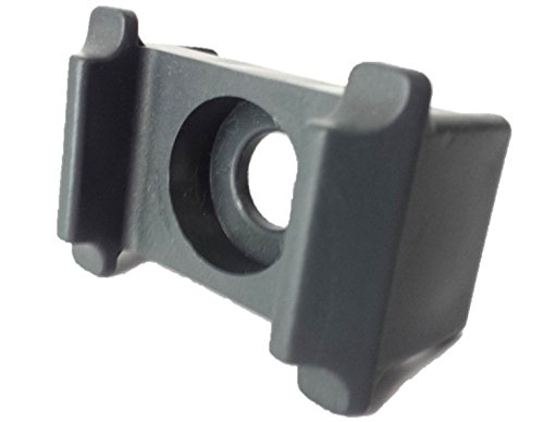 Preisvergleich Produktbild Klammer Doppelsteg, Zaunhalter, Zaunbau Halter, Doppelstabklammer, Stabmatten Halter, anthrazit RAL 7016 (10)