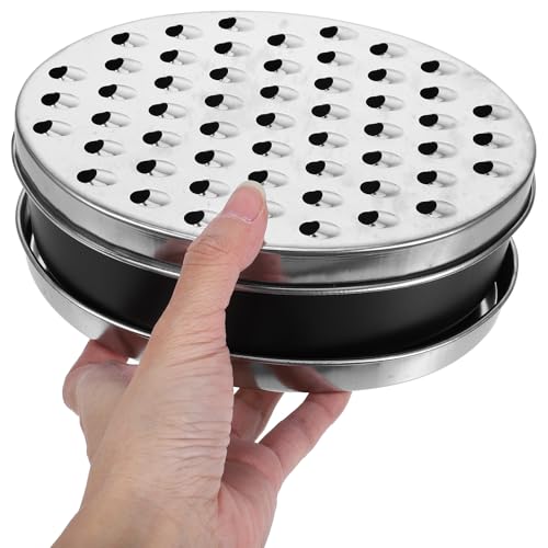Rallador doble cara con contenedor negro de acero inoxidable miniatura 7