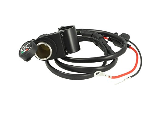 BC Battery Controller 710-P12A - Toma de Mechero/Toma Encendedor 12V Estanca con Soporte Universal para Manillar para Moto
