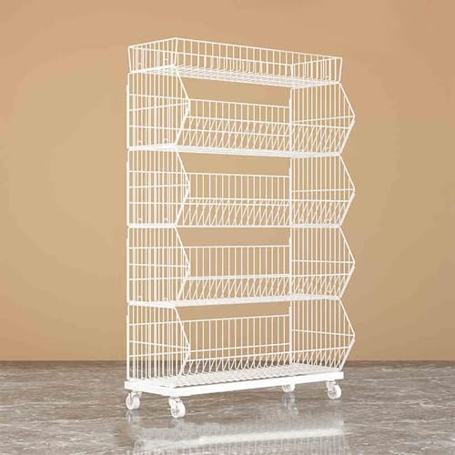 Heavy-Du Étagère en métal pour gondole | Présentoir réglable pour les dépanneurs, les marchés et les entrepôts | Solution polyvalente pour une visibilité maximale et une sécurité efficace