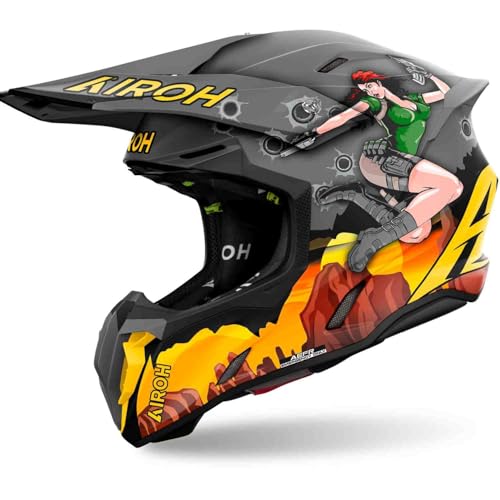 Casco AIROH Twist 3 Adventure Mat L para moto off-road y enduro