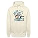 Spreadshirt® Rick & Morty Peace Among Worlds Sweat À Capuche Unisexe, XL, Vanille