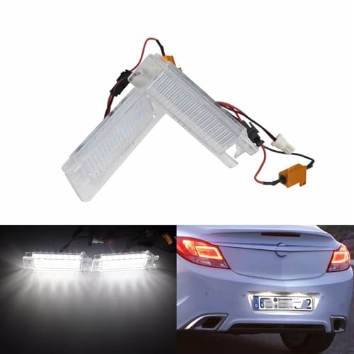 Luz de placa de matrícula LED sin error CANBUS para Astra y Corsa 6