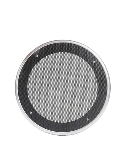 Anello Protettivo Decorativo Per Subwoofer Per Auto Altoparlanti Soffitto Coperture In Rete Di Plastica Accessori AudioSilver circle+black net 6.5 inches