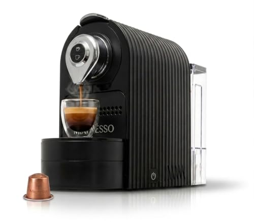 Image of Mixpresso espresso coffee machine for capsules compatible with Nespresso, programmable single serve coffee maker for espresso capsules, Italian high pressure pump 19 bar high